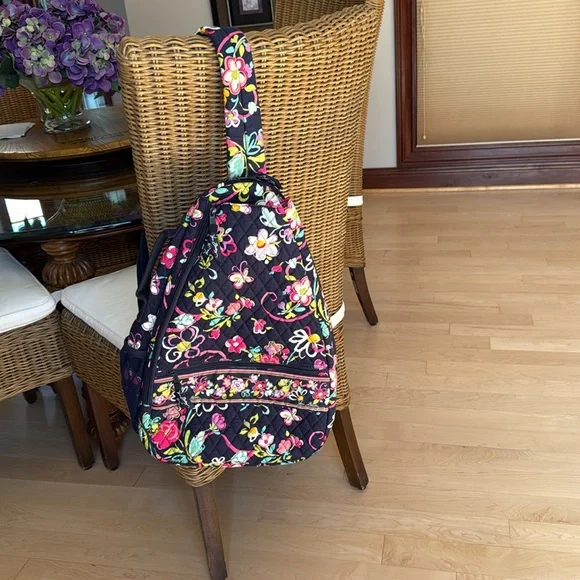 Vera Bradley Ribbons Sling Tennis Backpack - Picture 4 of 9